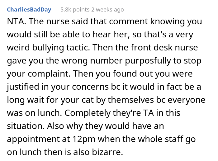 “AITA For Firing My Vet After The Way The Nurse Spoke To Me?” - 21