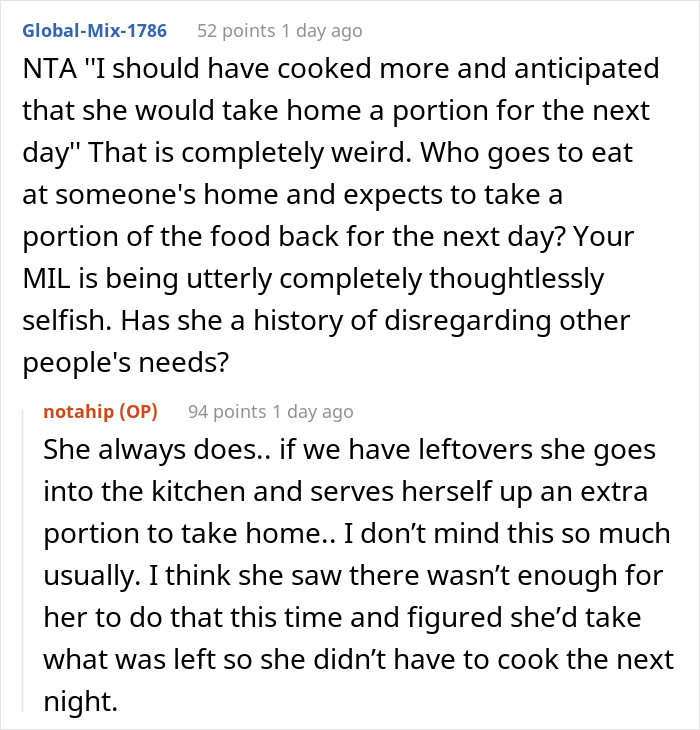 "My Bad For Not Cooking Enough": Pregnant Woman Left Hungry And Mad After Her MIL Ate Her Portion Of The Dinner