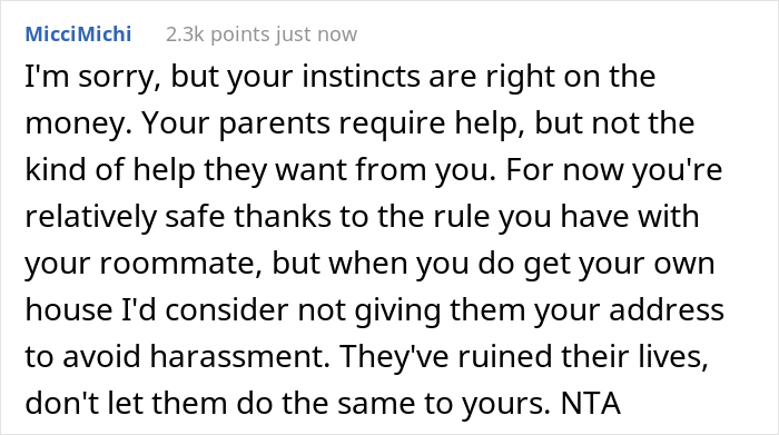 Daughter Is Upset Her Parents Only Listen To Her When They Need Money, So She Doesn't Give Them Any Despite Them Being Homeless Daughter Is Upset Her Parents Only Listen To Her When They Need Money, So She Doesn't Give Them Any Despite Them Being Homeless