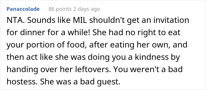 "My Bad For Not Cooking Enough": Pregnant Woman Left Hungry And Mad After Her MIL Ate Her Portion Of The Dinner