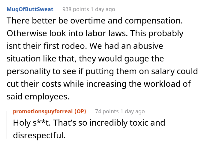 Boss Wants To Fire This Person Because They Don&rsquo;t Want To Work More Than 60 Hours A Week