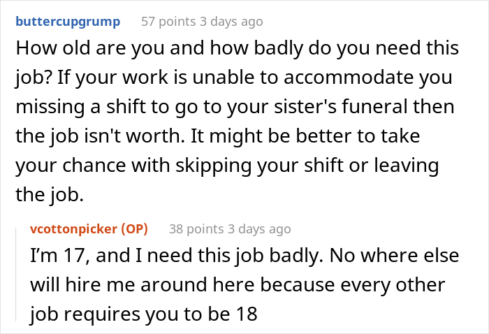 Woman's Sister Dies Unexpectedly, She Asks For A Day Off Work, But Coworker Says No Because Of Her Religious Beliefs - 9