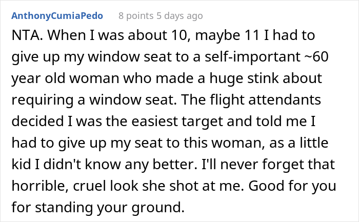 Passenger Refuses To Trade Seats With A Kid And Their Mom Is Furious, Wonders If They Were Really A Jerk