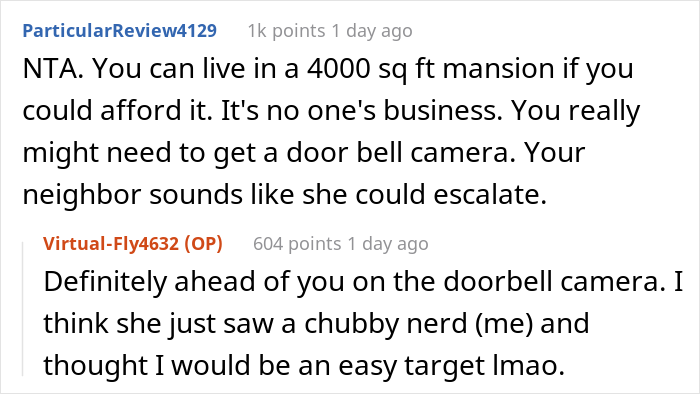 Guy Asks If He's A Jerk For Laughing In Neighbor's Face After She Suggested Swapping Apartments In All Seriousness Guy Asks If He's A Jerk For Laughing In Neighbor's Face After She Suggested Swapping Apartments In All Seriousness