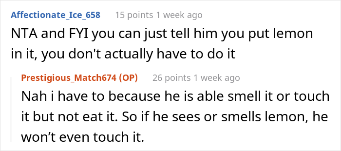 Dad Constantly Steals 17 Y.O. Daughter’s Food, She Deliberately Starts Adding Lemon To Her Food Because He Is Allergic To Citrus - 8
