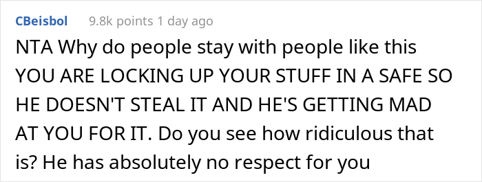 Woman Online Wonders If She’s A Jerk For Locking Her Expensive Toiletries Away From Her Boyfriend Woman Online Wonders If She’s A Jerk For Locking Her Expensive Toiletries Away From Her Boyfriend