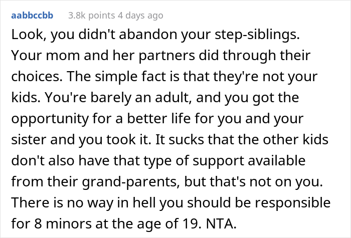 "Am I A Jerk For Throwing My Siblings In Foster Care So I Can Have A Better Life?" "Am I A Jerk For Throwing My Siblings In Foster Care So I Can Have A Better Life?"