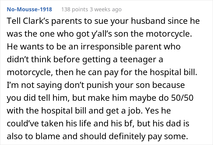 &ldquo;AITA For Screaming At My Husband And Forcing My Son To Pay For His Boyfriend&rsquo;s Medical Bills Out Of His College Fund?&rdquo;