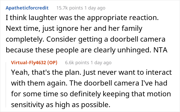 Guy Asks If He's A Jerk For Laughing In Neighbor's Face After She Suggested Swapping Apartments In All Seriousness Guy Asks If He's A Jerk For Laughing In Neighbor's Face After She Suggested Swapping Apartments In All Seriousness