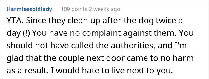 "I Called The Cops On My Neighbors Because They Don&rsquo;t Walk Their Dog": Resident Angers Both Their Neighbors And The Internet