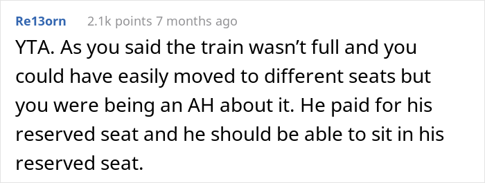Mom Asks If She Was Wrong Not To Give Up Her Daughter’s Train Seat Though Another Passenger Paid For It Mom Asks If She Was Wrong Not To Give Up Her Daughter’s Train Seat Though Another Passenger Paid For It