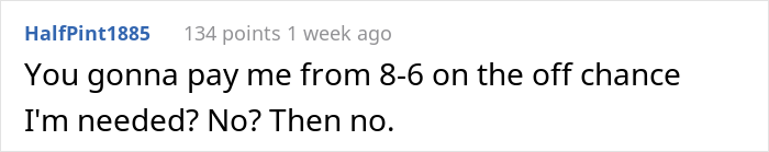 Employee Laughs In Boss' Face For Saying It's "Unethical" To Make Plans After Work, Takes The Case To The Director Employee Laughs In Boss' Face For Saying It's "Unethical" To Make Plans After Work, Takes The Case To The Director
