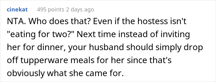 "My Bad For Not Cooking Enough": Pregnant Woman Left Hungry And Mad After Her MIL Ate Her Portion Of The Dinner