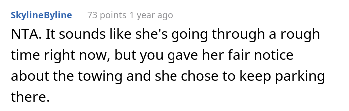 Ex-Neighbor Keeps Parking Car In This Woman&rsquo;s Spot, Gets Her Car Towed