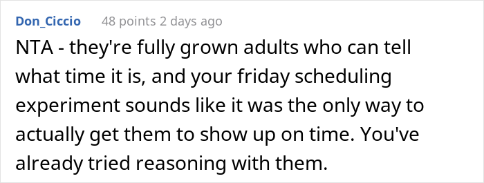 "Am I The Jerk For Telling My 'Always Late' Friends An Earlier Time So We'd Be On Time?"