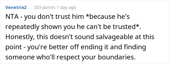Woman Online Wonders If She’s A Jerk For Locking Her Expensive Toiletries Away From Her Boyfriend Woman Online Wonders If She’s A Jerk For Locking Her Expensive Toiletries Away From Her Boyfriend