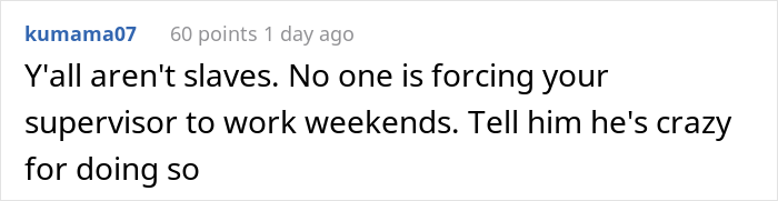 Boss Wants To Fire This Person Because They Don&rsquo;t Want To Work More Than 60 Hours A Week