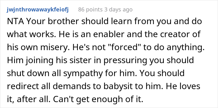 Woman Upset As Her Younger Brother Flatly Declares He&rsquo;s Not A Nanny For Her 3 Kids, Calls Him A Jerk