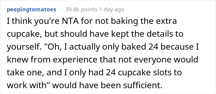 Woman Wonders If She Was Wrong To Bake Cupcakes For Her Office, Excluding A Certain Co-Worker