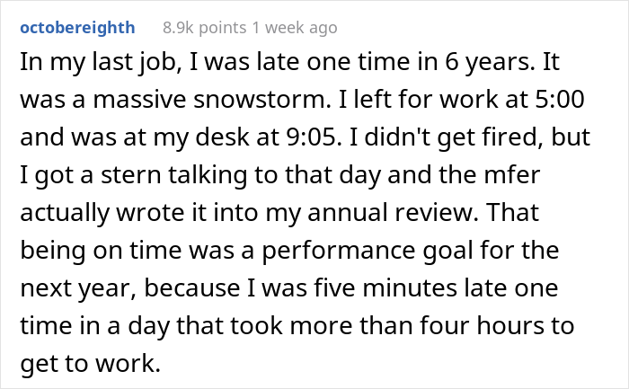 Longtime Worker Gets Fired For Being Late For The First Time Ever, So His Colleagues Let The Boss Know They're Not Disposable - 15