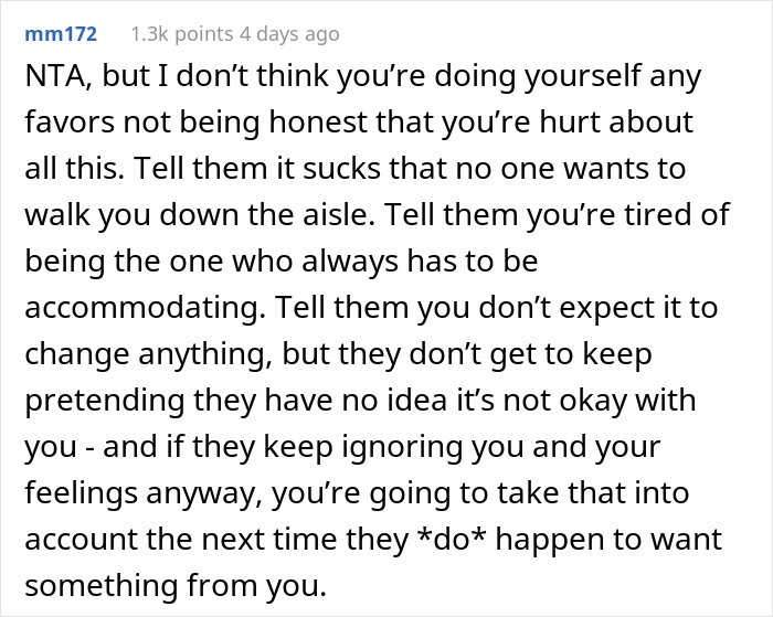 Bride-To-Be Asks If She's Wrong To Be Angry With Parents For Going On Vacation Instead Of Attending Her Wedding - 20