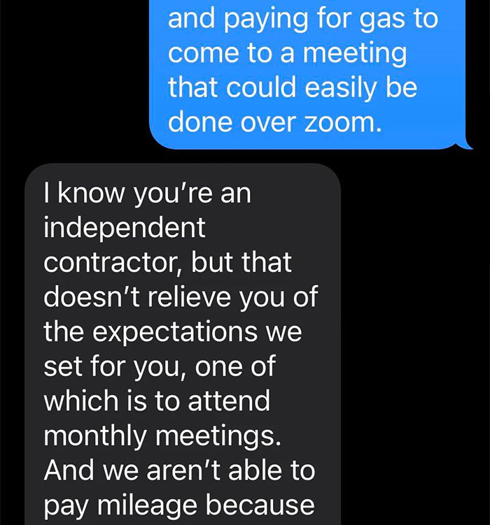 Worker Shares Viral Message Exchange Between Him And Corporate Representative After Being Reprimanded For Not Attending Monthly Meetings