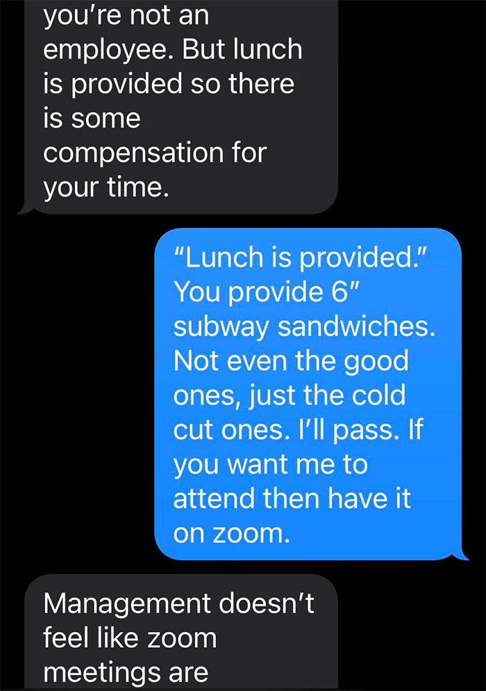 Worker Shares Viral Message Exchange Between Him And Corporate Representative After Being Reprimanded For Not Attending Monthly Meetings