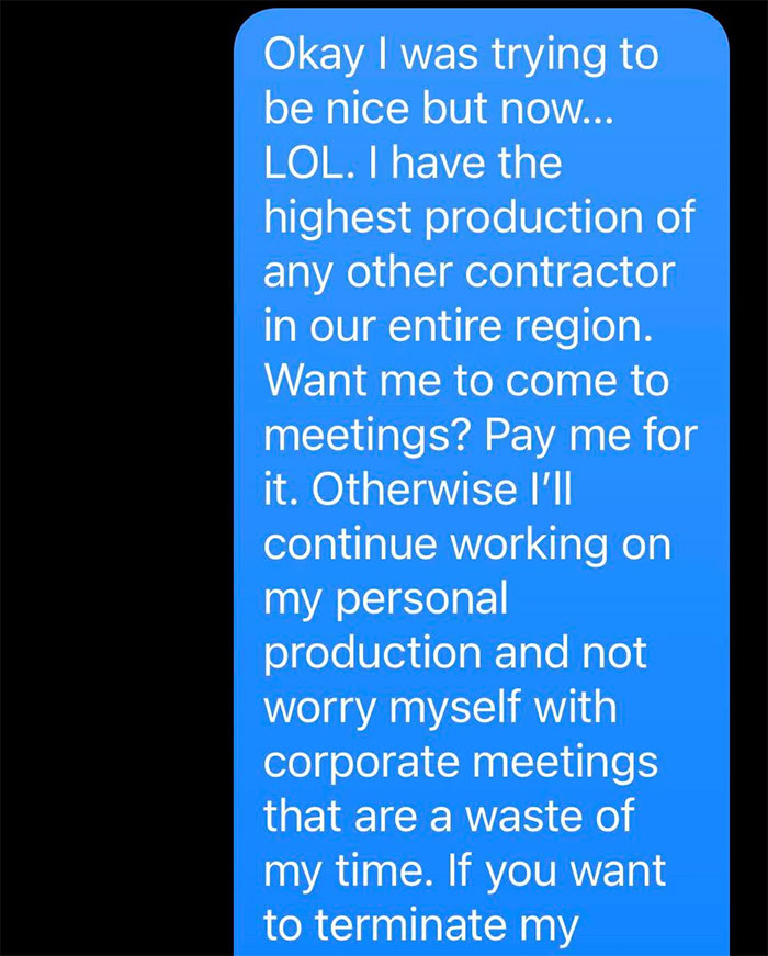 Worker Shares Viral Message Exchange Between Him And Corporate Representative After Being Reprimanded For Not Attending Monthly Meetings