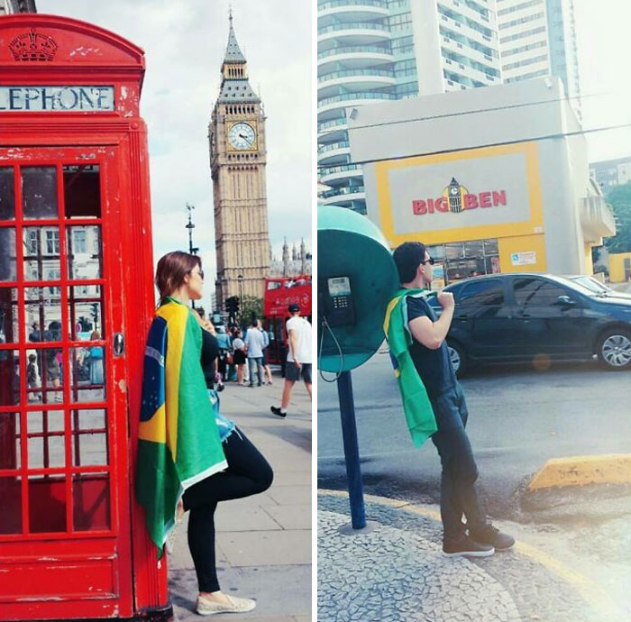 She's In UK, He's In Brazil