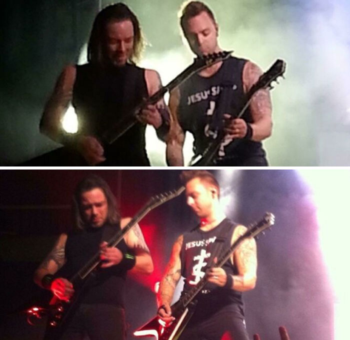 My Girlfriend And I Both Took Pictures From The Same Angle At The Same Show... 3 Years Before We Met Each Other