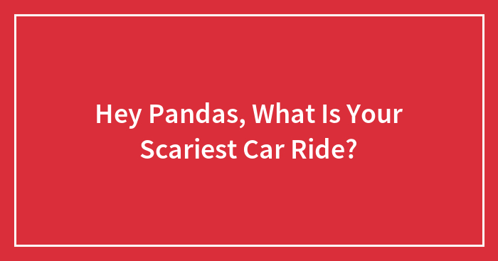 Hey Pandas, What Is Your Scariest Car Ride? (Closed)