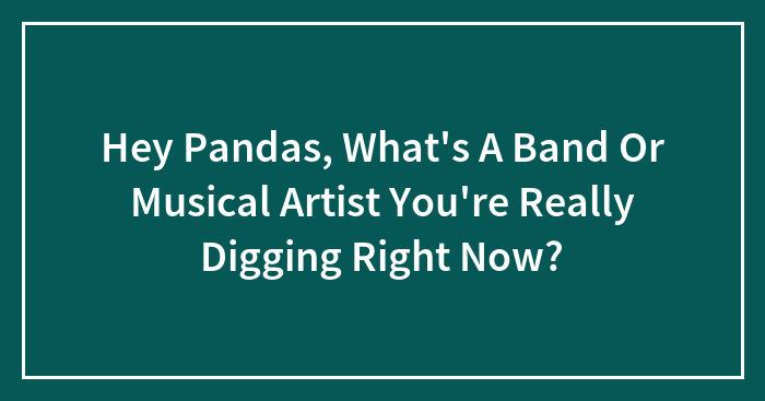 Hey Pandas, What Song Is Your Guilty Pleasure?