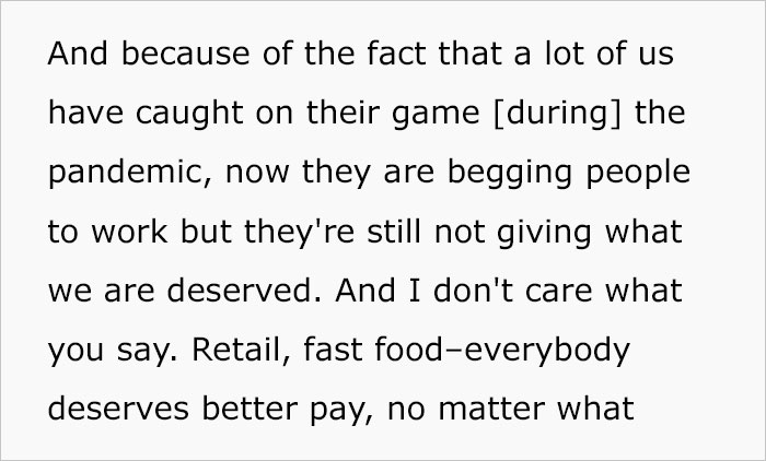 Woman Claims Retail Stores Are Begging People To Work For Them, But Won’t Change Their Toxic Approach To Employees Woman Claims Retail Stores Are Begging People To Work For Them, But Won’t Change Their Toxic Approach To Employees