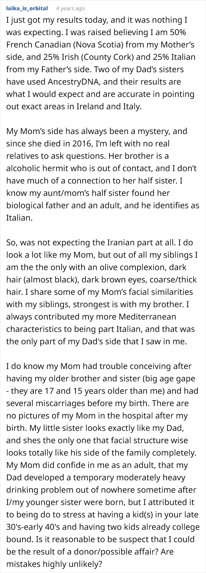 Mom May Have Had An Affair