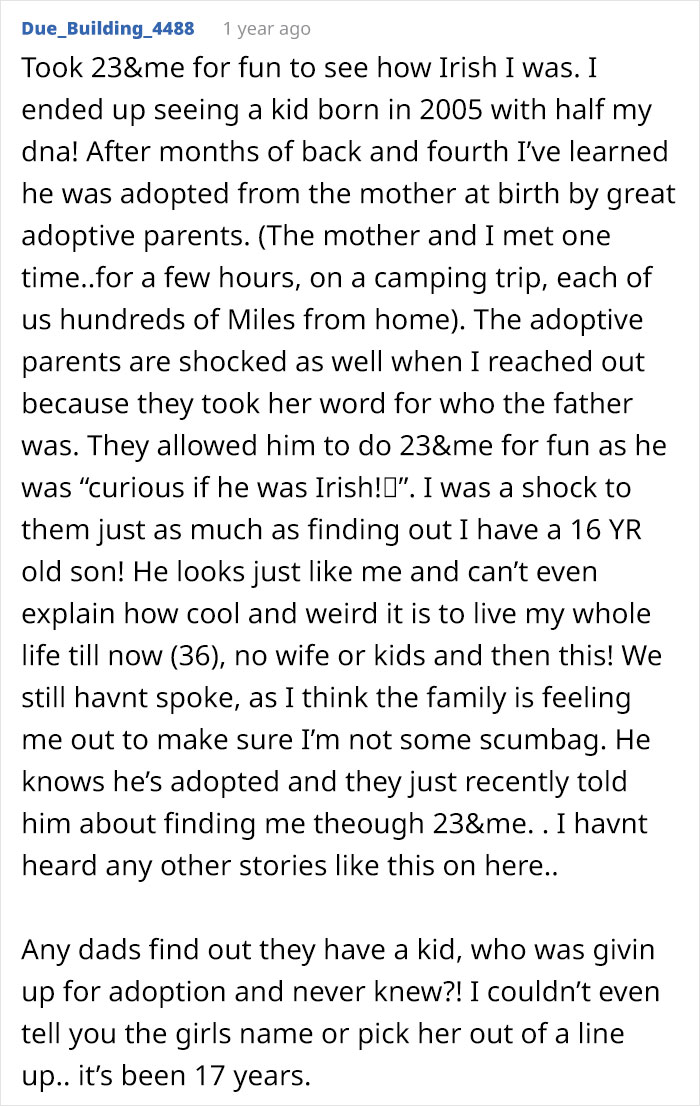 Found Son I Never Knew Existed