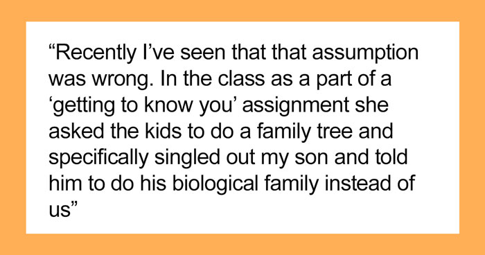 Teen Doesn’t Listen When His Teacher Asks Him To Make A Biological Family Tree When He’s Adopted And Gets The Lowest Grade