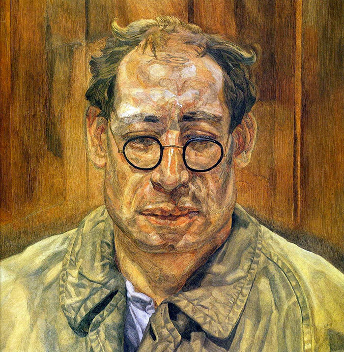 Man In A Mackintosh By Lucian Freud