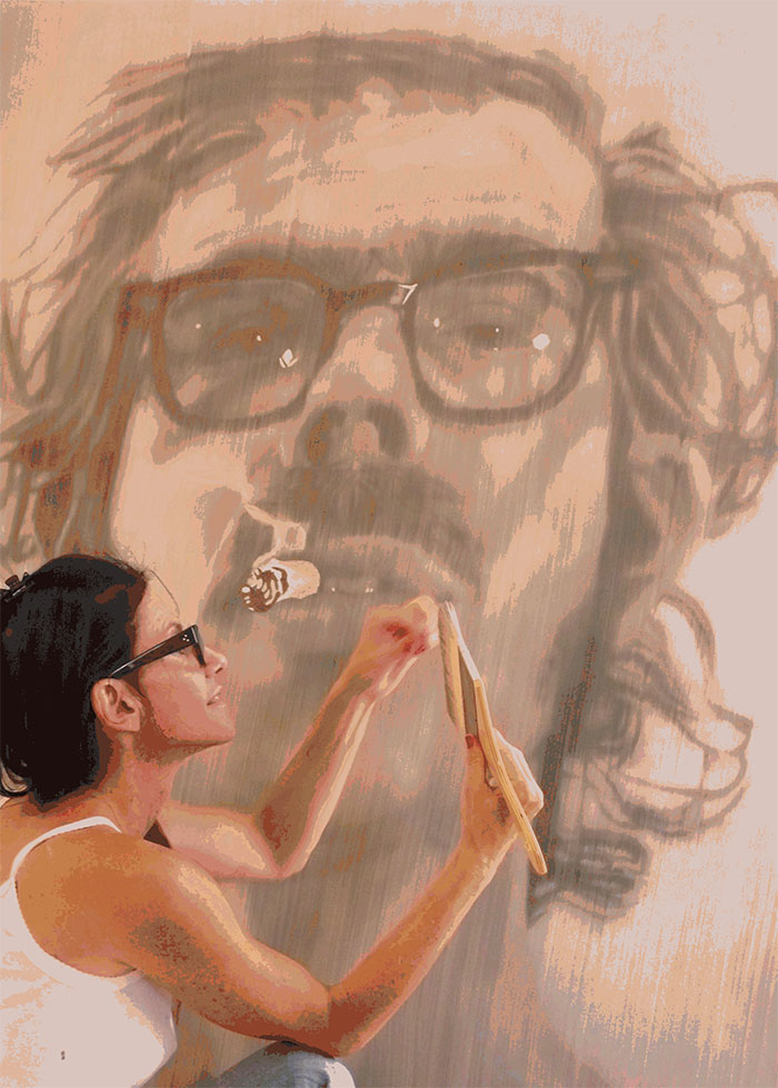 Self-Portrait By Chuck Close