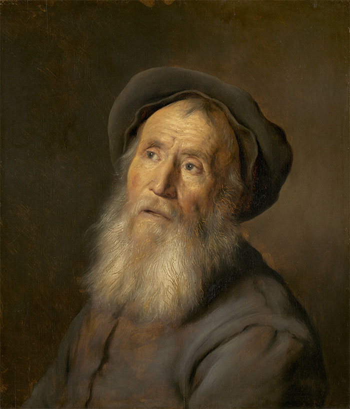 Portrait of Bearded Man With a Beret by Jan Lievens