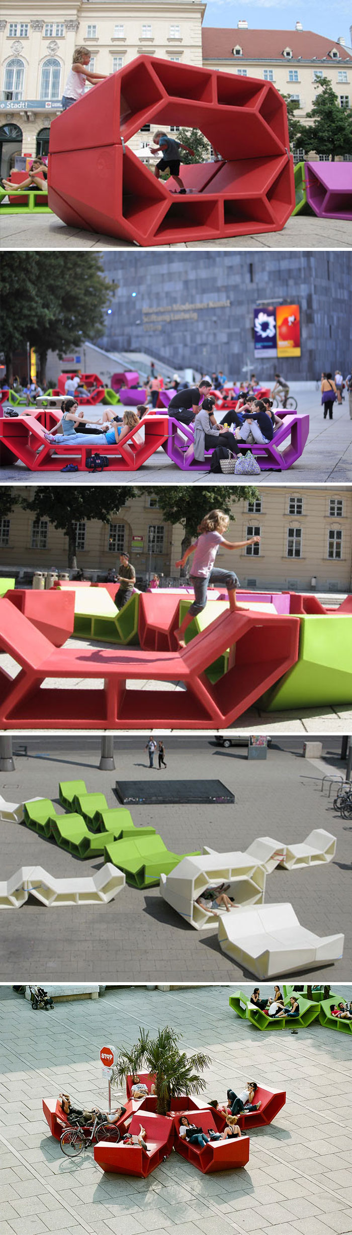 Enzo: Outdoor Furniture Designed For The Museumsquartier In Vienna