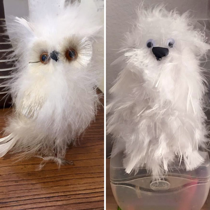 My Wife Is A Talented Artist, So She Wanted To Make The White Owl Instead Of Buying It Pre-Made