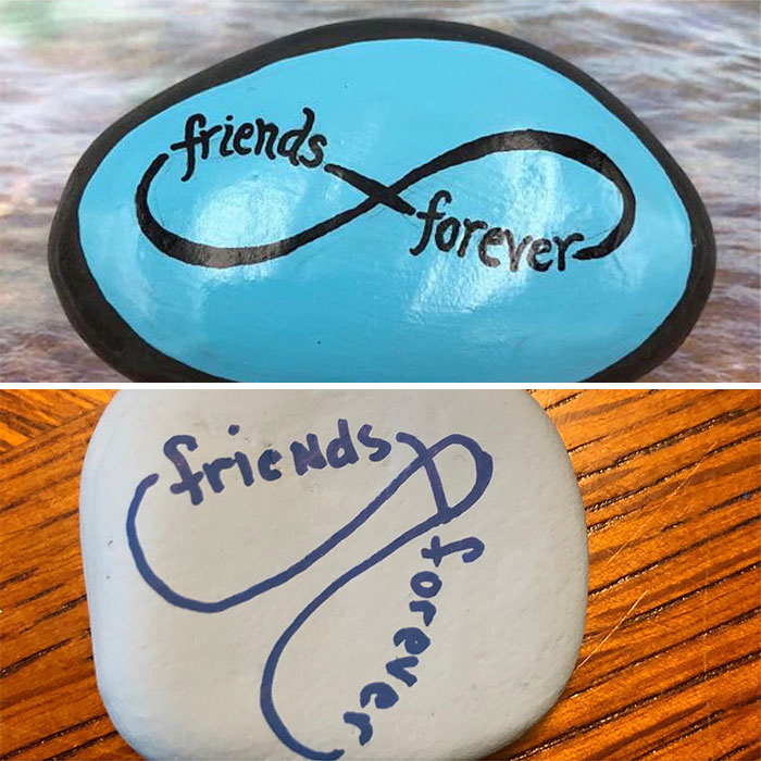 A Friend Of Mine Tried Painting A Rock Like The One She Saw Online