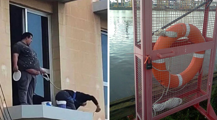 «¡La seguridad es lo primero!»: 30 De los peores ejemplos de seguridad laboral (nuevas fotos)