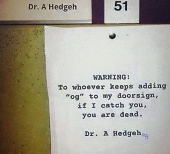 To Scare Away A Prankster