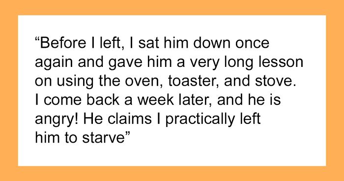 “The Toaster Is Too Complicated”: Man-Child Claims Girlfriend Practically Left Him To Starve After She Went On A Trip For One Week