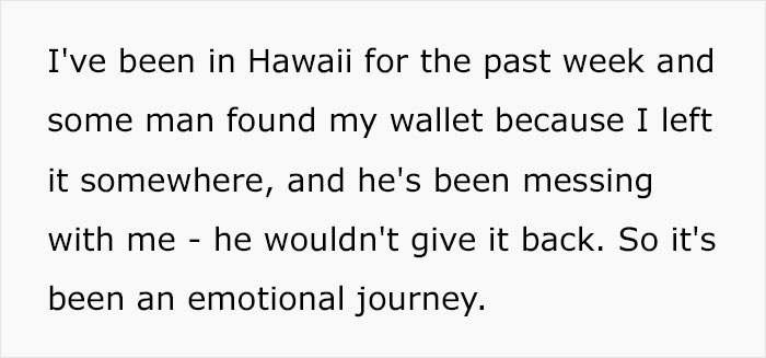 Woman Left In Tears After She Lost Her Wallet And Some Stranger Said He Would Only Return It After She Went On A Date With Him