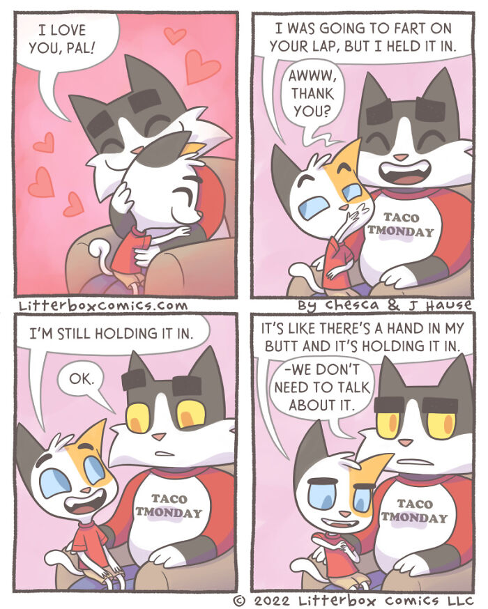 I Draw My Family As Cats In These 30+ Mom Comics