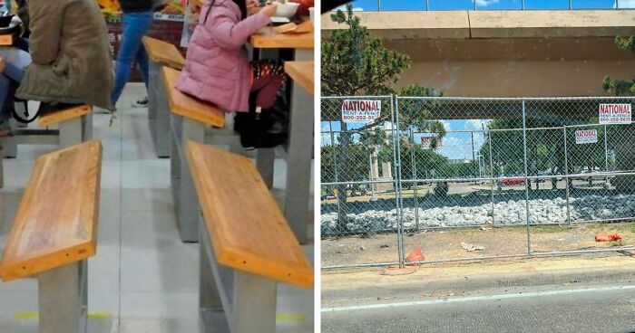 “Hostile Design”: This Twitter Account Is Sharing 35 Sad And Infuriating Examples Of Design Against Humanity