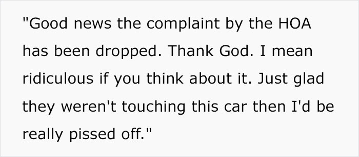 Guy Is Stunned After Receiving A Complaint From The HOA After A Child Burned Their Hand On His Hot Car Guy Is Stunned After Receiving A Complaint From The HOA After A Child Burned Their Hand On His Hot Car