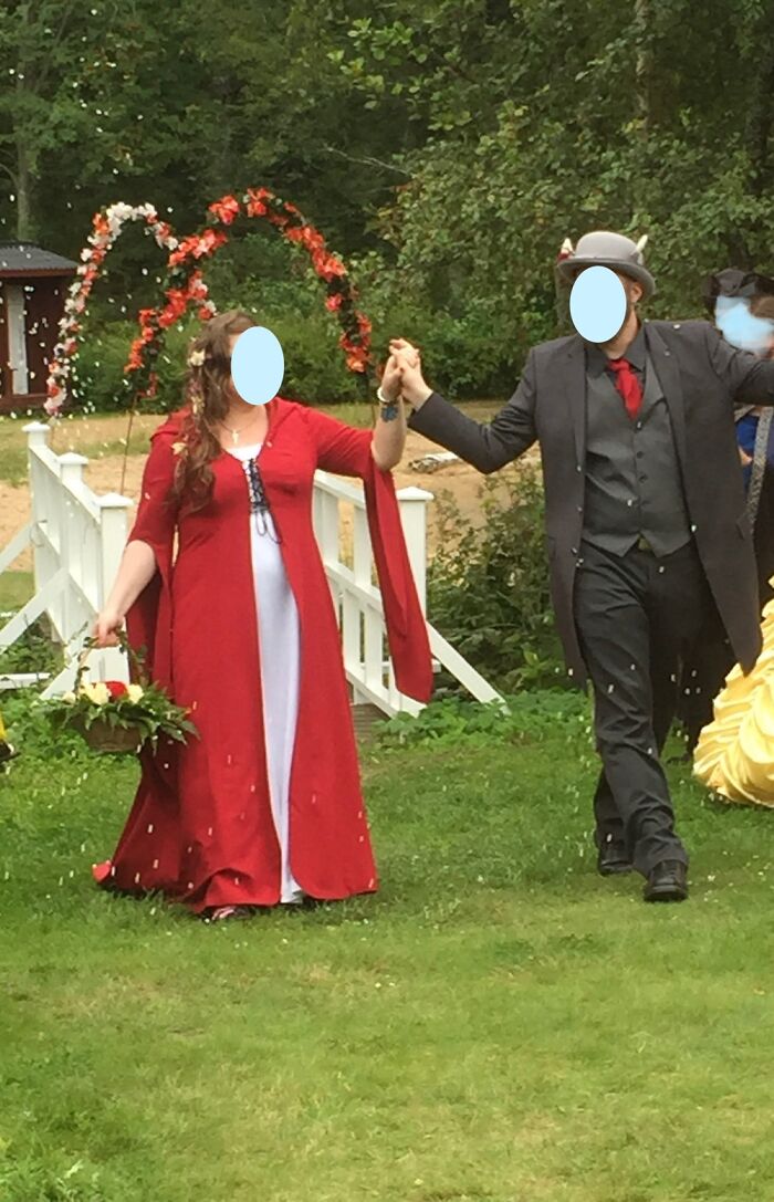 Fairytale Themed, We Were Red Riding-Hood And Wolf. Everyone Attending Were In Costumes